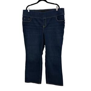 Old Navy New With Tag Dark Wash Skinny Jean Plus Size 20 Wide Elastic Waist